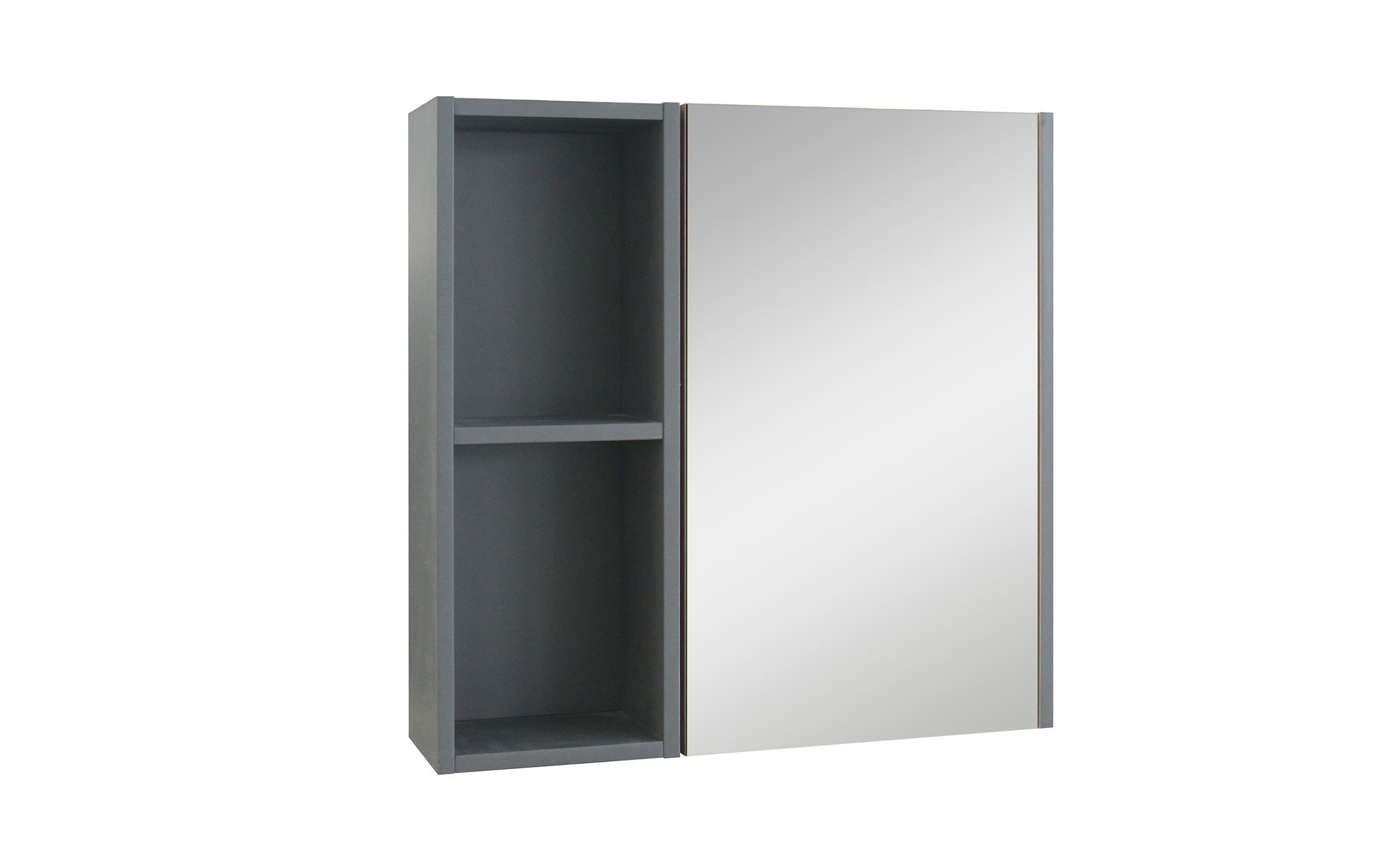 PVC mirror bathroom cabinet ICMC6014-60MG, grey  1